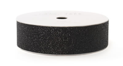 American Crafts - Glitter Tape - 7/8" Black 3yd  (sold in 3's)