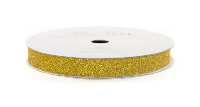 American Crafts - Glitter Tape - 3/8" Sunflower 3yd  (sold in 3's)