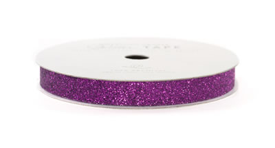 American Crafts - Glitter Tape - 3/8" Grape 3yd  (sold in 3's)