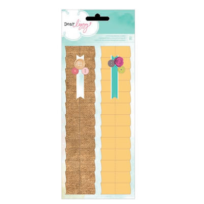 American Crafts - Dear Lizzy - 5th & Frolic - Embellishments - Ruffle Strips  (sold in 3's)