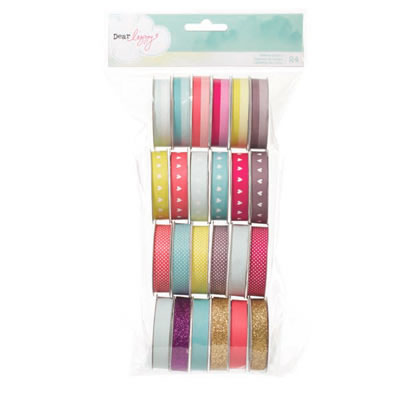 American Crafts - Dear Lizzy - 5th & Frolic - EVP Ribbon - 24pk  (sold individually)