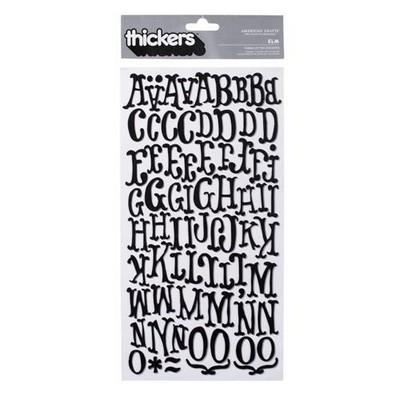 American Crafts - Thickers - Foam - Elm: Black  (sold in 3's)
