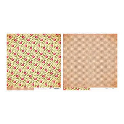 The Girls Paperie - Tinsel & Twig - Holly Berry Floral 12x12 d/sided paper  (pack of 10)