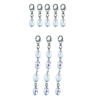 7 Gypsies - Binding Ring Dangles - Crystal 8/pk  (sold in 3's)
