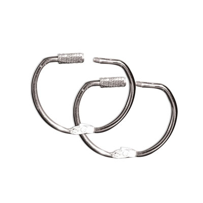 7 Gypsies - D-Rings - Chrome 8/pk  (sold in 3's)