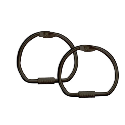 7 Gypsies - D-Rings - Black 8/pk  (sold in 3's)