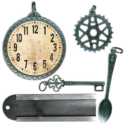 7 Gypsies - ATC & Photo Display Hardware - Vintage  (sold in 3's)