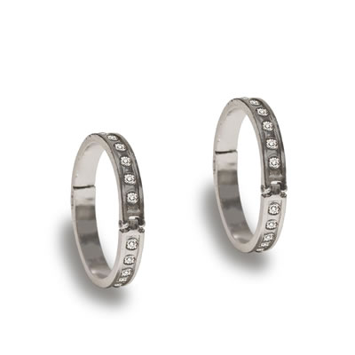 7Gypsies - Jeweled Binding Rings - Crystal 3/pk  (sold individually)