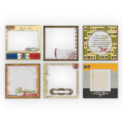 7 Gypsies - Transparencies - Vintage  (sold in 3's)