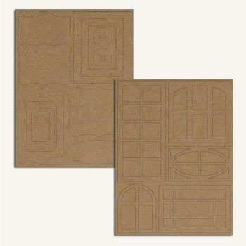 7 Gypsies - Chipboard Tags - Coveralls  (sold in 3's)