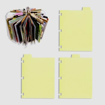 7 Gypsies - Photo Carousel Cardstock Refill Pk - Index Tabs - Manilla Tag 3/pk  (sold in 3's)