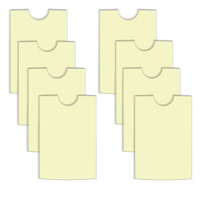 7 Gypsies - Naked Pockets - Medium 3.5x5.5" - Manilla 8/pk  (sold in 3's)"