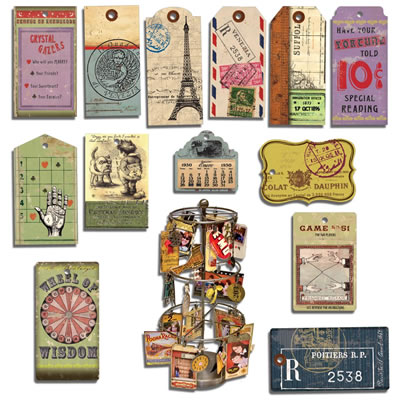 PREORDER ATC & Photo Display Tags - Gypsy  (sold in 3's)