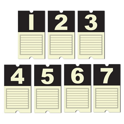 7Gypsies - Numero Tickets 12pc  (sold in 3's)