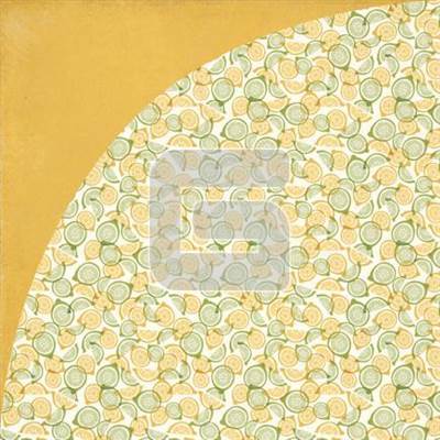 Basic Grey - Mon Ami - Citron  12 x 12 paper (Sold in packs of 25)