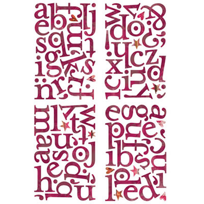 BasicGrey - Indian Summer - Chip Sticker ABC  (sold in 3's)