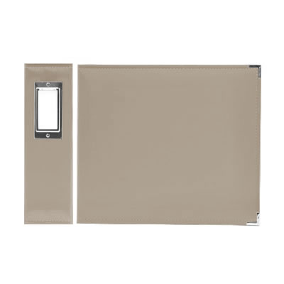 Aussie Scrap Source - 3 Ring 12x12 Faux Leather Album - Taupe  (sold individually)