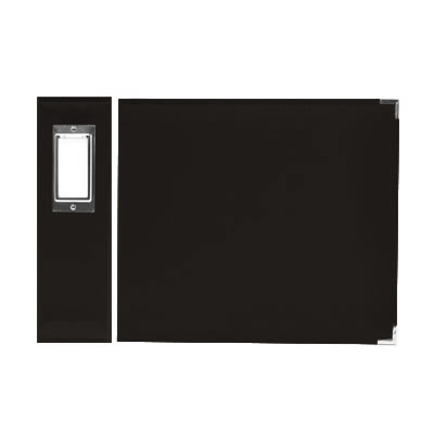 Aussie Scrap Source - 3 Ring 12x12 Faux Leather Album - Black  (sold individually)