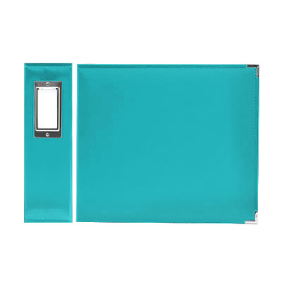 Aussie Scrap Source - 3 Ring 12x12 Faux Leather Album - Aquamarine  (sold individually)