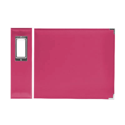 Aussie Scrap Source - 3 Ring 12x12 Faux Leather Album - Hot Pink  (sold individually)