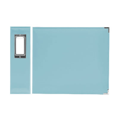 Aussie Scrap Source - 3 Ring 12x12 Faux Leather Album - Baby Blue  (sold individually)