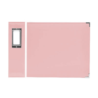 Aussie Scrap Source - 3 Ring 12x12 Faux Leather Album - Baby Pink  (sold individually)
