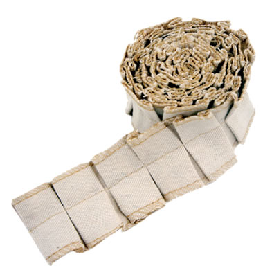 Bo Bunny Press - Kraft Canvas Pleated Lace  (sold in 3's)