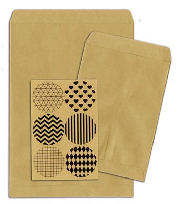 Bo Bunny Press - Kraft - Gift Bags - Plain  (sold in 6's)