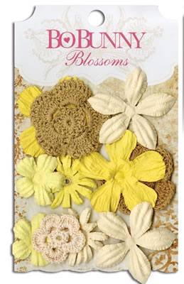 Bo Bunny Press - Blossoms - Buttercup Bouquet  (sold in 3's)