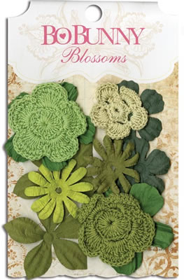 Bo Bunny Press - Blossoms - Clover Bouquet  (sold in 3's)