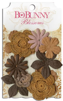 Bo Bunny Press - Blossoms - Natural Earth Bouquet  (sold in 3's)