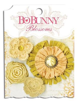 Bo Bunny Press - Blossoms - Natural Earth Dahlia  (sold in 3's)
