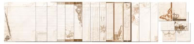 Bo Bunny Press - Misc Me - Vintage Note Papers  (sold in 3's)