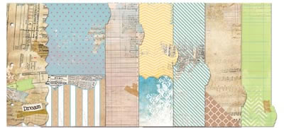 Bo Bunny Press - Misc Me - C'est la Vie Dividers  (sold in 3's)