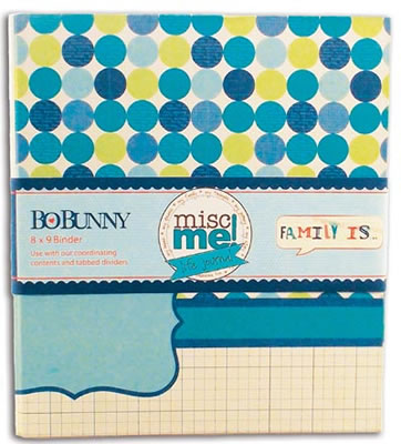 Bo Bunny Press - Misc Me - Family Is Binder  (sold in 3's)