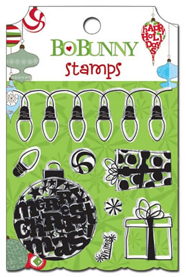 Bo Bunny Press - Mistletoe - Clear Stamp  (sold in 3's)