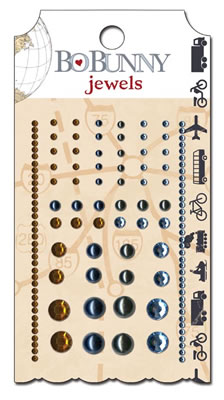 Bo Bunny Press - Detour - Jewels  (sold in 3's)