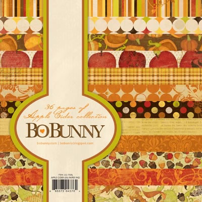 Bo Bunny Press - Apple Cider - 6x6 Paper Pad  (sold in 3's)