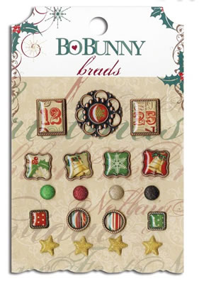 Bo Bunny Press - Rejoice - Brads  (sold in 3's)