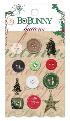 Bo Bunny Press - Rejoice - Buttons  (sold in 3's)
