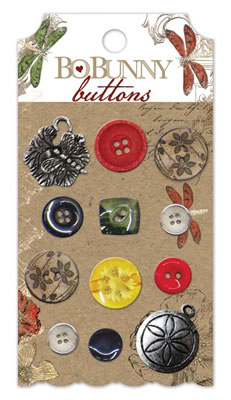 Bo Bunny Press - Serenade - Buttons  (sold in 3's)