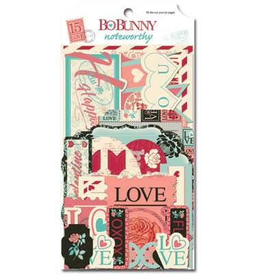 Bo Bunny - Love Letters - Noteworthy  (sold in 3's)