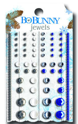 Bo Bunny - Powder Mountain - Jewels  (sold in 3's)