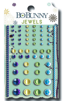 Bo Bunny - Snow Day - Jewels  (sold in 3's)