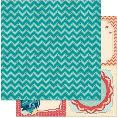 Bo Bunny Press - Family Is - Nuts 12x12 d/sided paper  (pack of 10)