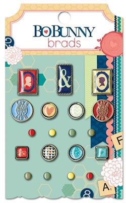 Bo Bunny Press - Family Is - Brads  (sold in 3's)