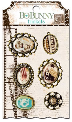 Bo Bunny Press - Mama-razzi2 - Trinkets  (sold in 3's)