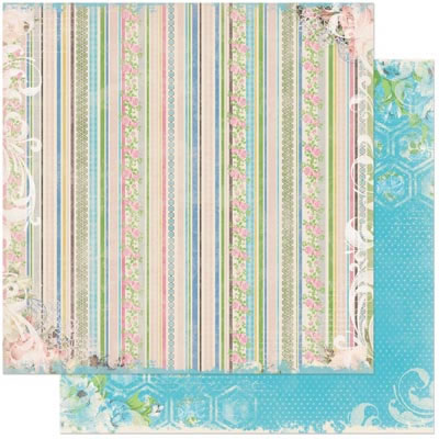 Bo Bunny Press - Prairie Chic - Laundry 12x12 d/sided paper  (pack of 10)