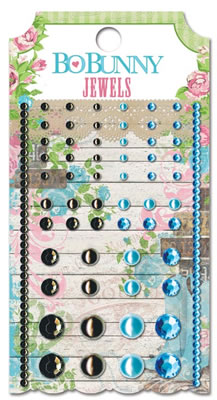 Bo Bunny Press - Prairie Chic - Jewels  (sold in 3's)