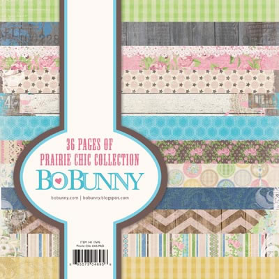 Bo Bunny Press - Prairie Chic - 6x6 Paper Pad  (sold in 3's)